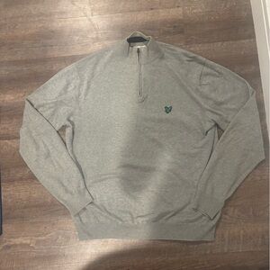 Lyle & Scott Gray Sweater with Green Logo